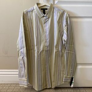 Men INC Multicolored Stripe Shirt